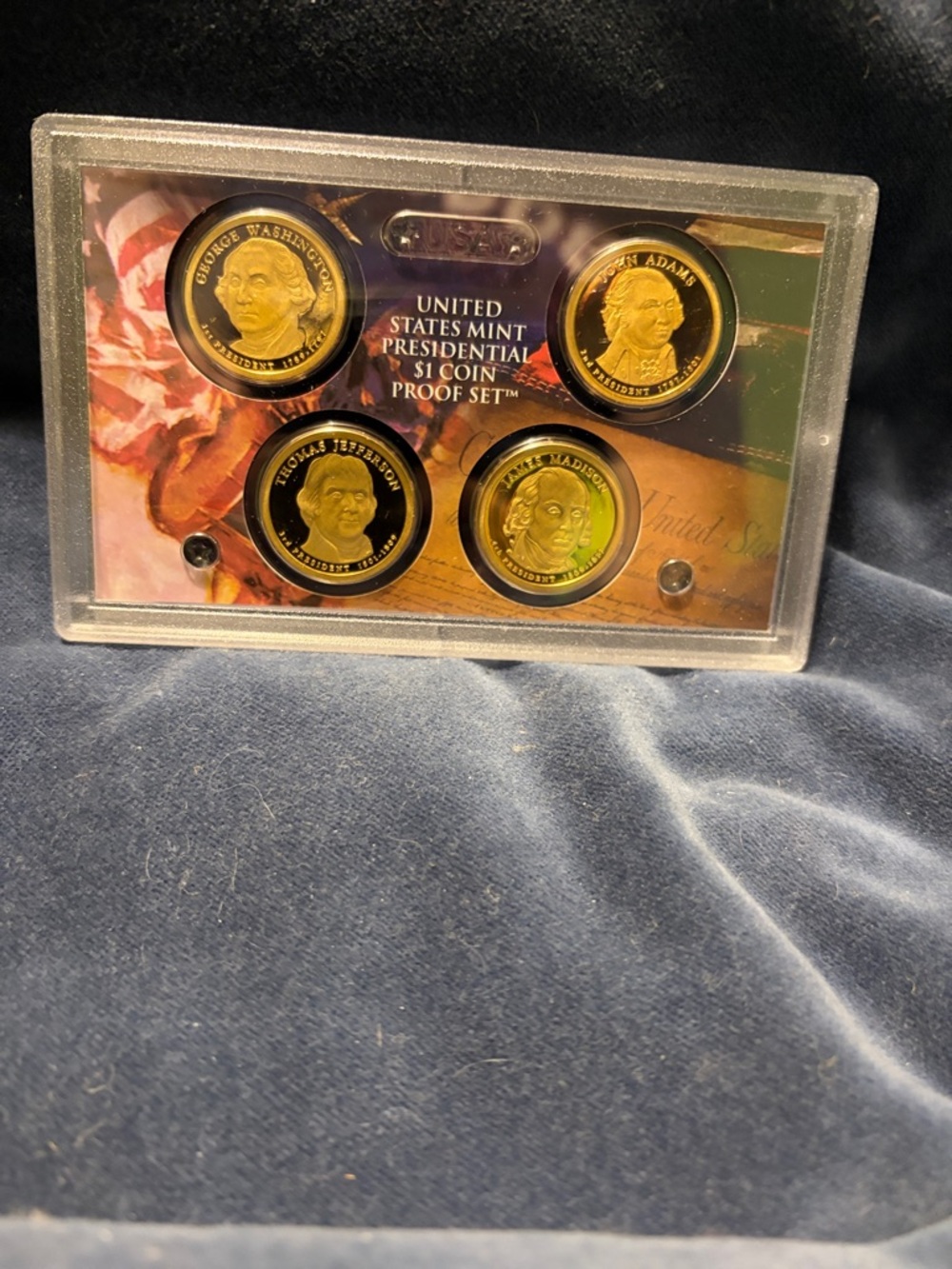 United States Mint 2007 Presidential $1 Coin Set - Patriotic Artwork